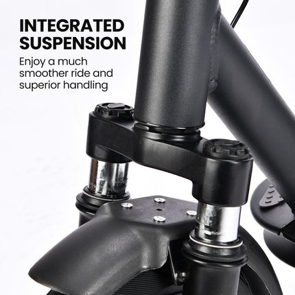 ALPHA Urban 10 Electric Scooter, 35km/h, Suspension, 35km Range, 10-Inch Wheels, Brushless Motor, Free APP, Motorised Commuter eScooter for Adults, Black.