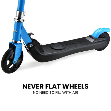 ROVO KIDS Electric Scooter Lithium Ride-On Foldable E-Scooter 125W Rechargeable, Blue.