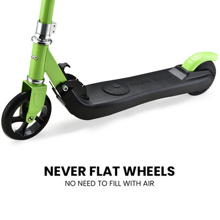 ROVO KIDS Electric Scooter Lithium Ride-On Foldable E-Scooter 125W Rechargeable, Green.