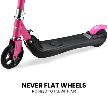ROVO KIDS Electric Scooter Lithium Ride-On Foldable E-Scooter 125W Rechargeable, Pink.