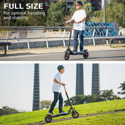 VALK Fusion 5 Electric Scooter, 500W, AU Compliant, 48V 13Ah Lithium, 50km Range, 40km/h, Quad Shocks, 10 inch Tyres.