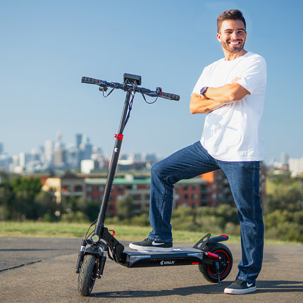 VALK Fusion 5 Electric Scooter, 500W, AU Compliant, 48V 13Ah Lithium, 50km Range, 40km/h, Quad Shocks, 10 inch Tyres.
