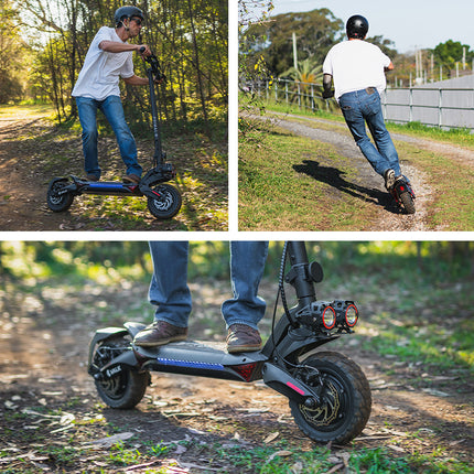 VALK Fusion 5 Electric Scooter, 500W, AU Compliant, 48V 13Ah Lithium, 50km Range, 40km/h, Quad Shocks, 10 inch Tyres.