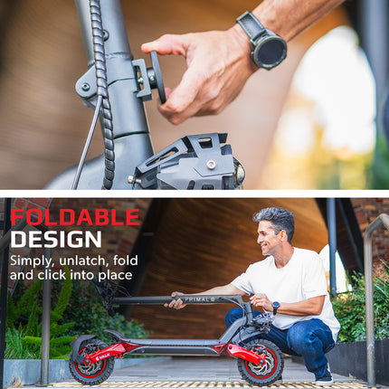 VALK Fusion 5 Electric Scooter, 500W, AU Compliant, 48V 13Ah Lithium, 50km Range, 40km/h, Quad Shocks, 10 inch Tyres.