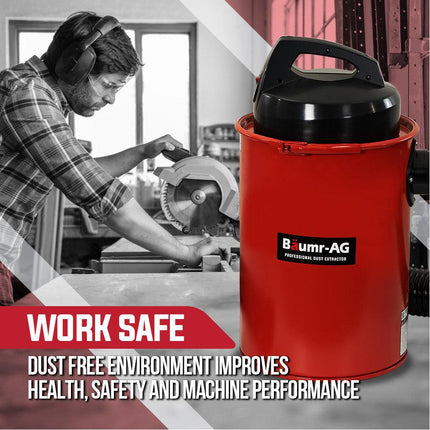 Baumr-AG Dust Collector Extractor Woodworking Portable Vacuum Catcher Saw.