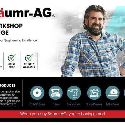 Baumr-AG Dust Collector Extraction Cyclone Woodworking Portable Catcher Workshop.