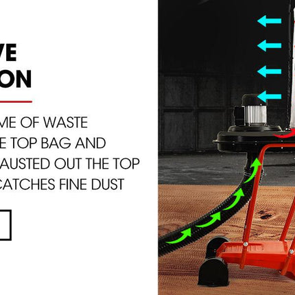 Baumr-AG Dust Collector Extraction Cyclone Woodworking Portable Catcher Workshop.