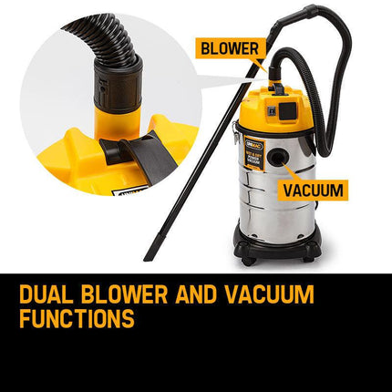 UNIMAC 30L Wet and Dry Vacuum Cleaner Blower Bagless 2000W Drywall Vac.