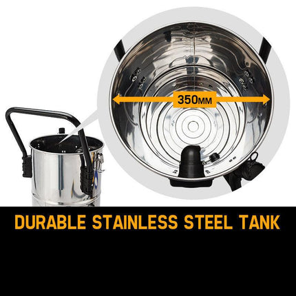 UNIMAC 60L Wet and Dry Vacuum Cleaner Bagless Industrial Grade Drywall Vac.