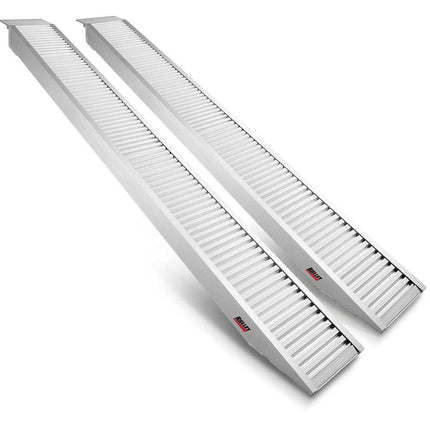 BULLET Pair of 2.5m Aluminium Loading Ramps, 2800kg capacity.