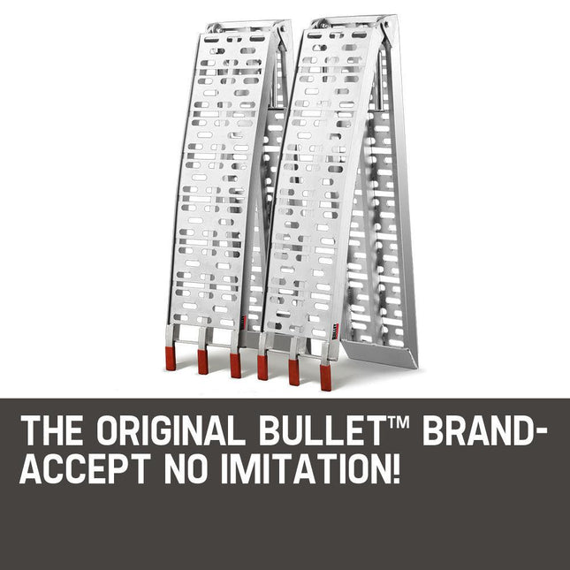 BULLET Pair of 2.3m Aluminium Loading Ramps, 1360kg capacity.