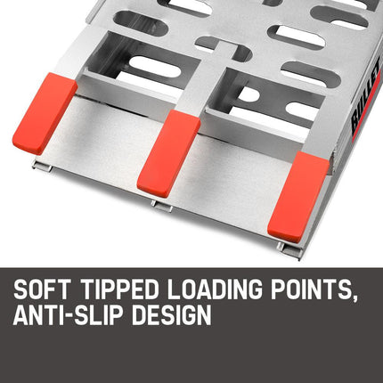 BULLET Pair of 2.3m Aluminium Loading Ramps, 1360kg capacity.