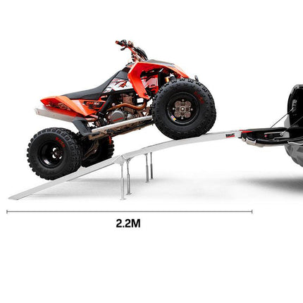 BULLET Pair of 2.3m Aluminium Loading Ramps, 1360kg capacity.