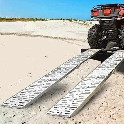 BULLET Pair of 2.3m Aluminium Loading Ramps, 1360kg capacity.