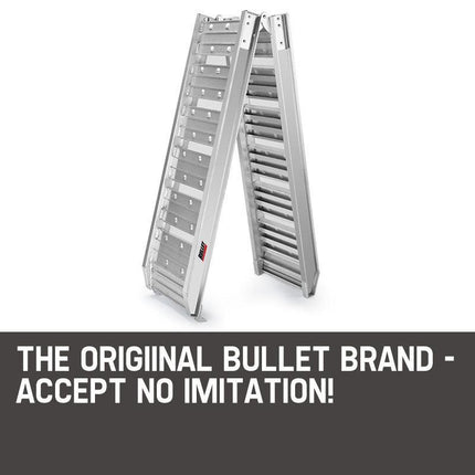 BULLET 1.8m Aluminium Folding Loading Traction Ramp, 200kg capacity.