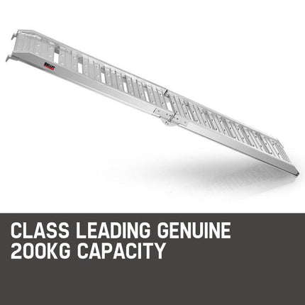 BULLET 1.8m Aluminium Folding Loading Traction Ramp, 200kg capacity.