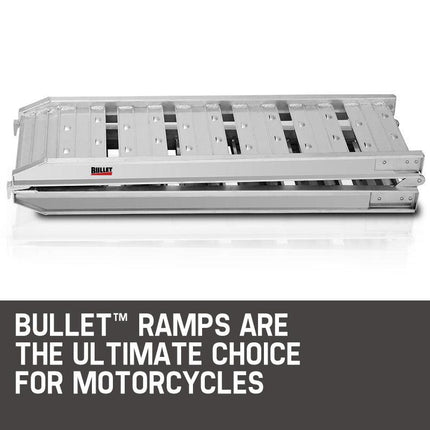 BULLET 1.8m Aluminium Folding Loading Traction Ramp, 200kg capacity.