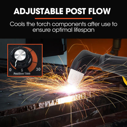 ROSSI 45A Plasma Cutter, Non-Touch Pilot ARC for Easy Cuts of Painted or Rusty Metals, DC Inverter Cutting Machine.