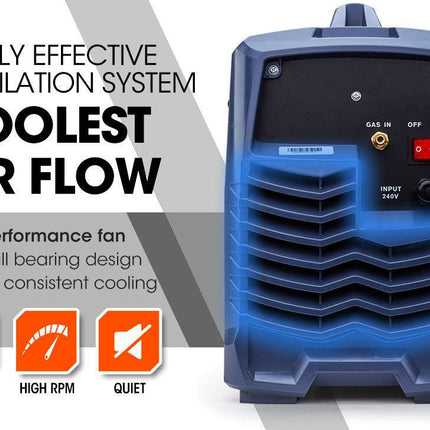 ROSSI 300 Amp MIG Stick Welder, Portable DC Gas Gasless Inverter Welding Machine, 15A Plug.