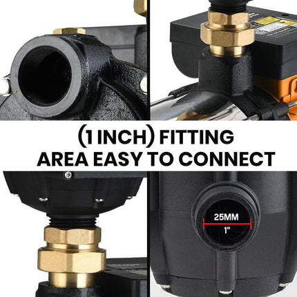 Protege Multi-stage Water Hi-pressure Pump with Auto-controller Home Garden Irrigation 4-Stage Electric.