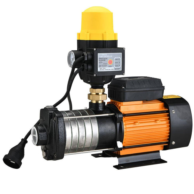 Protege Multi-stage Water Hi-pressure Pump with Auto-controller Home Garden Irrigation 6-Stage Electric.