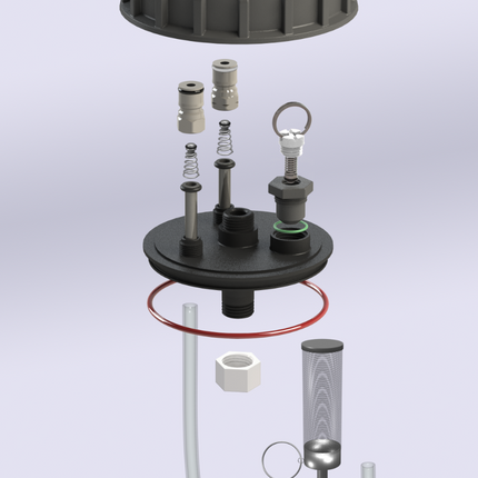 Keg King - Chubby Apollo 30L Fermenter with Wide Mouth and Integrated Handles.