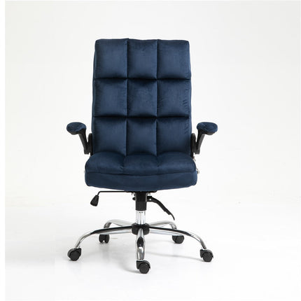 Velvet Home Ergonomic Swivel Adjustable Tilt Angle and Flip-up Arms Office Chair.