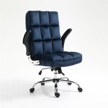 Velvet Home Ergonomic Swivel Adjustable Tilt Angle and Flip-up Arms Office Chair.