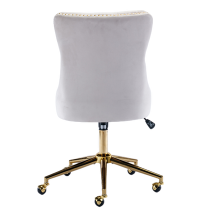 Velvet Home Office Chair- Beige.