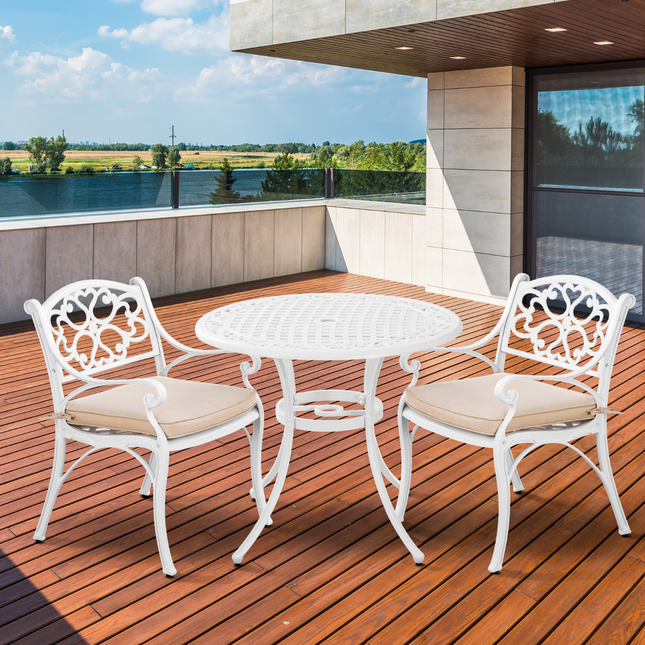 Marco Aluminium 3 Pce Setting(CAT-090 white + CAC-042 white).
