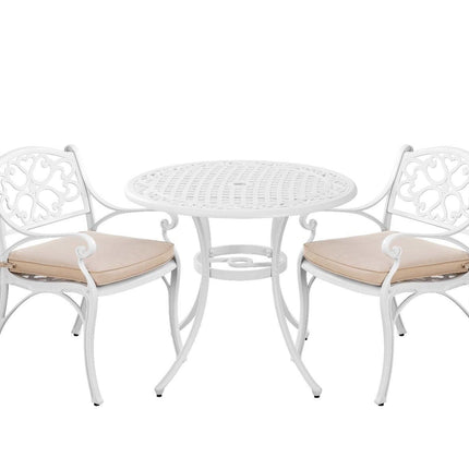 Marco Aluminium 3 Pce Setting(CAT-090 white + CAC-042 white).