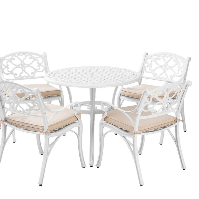 Marco Aluminium 5 Pce Setting(CAT-090 white + 2x CAC-042 white).