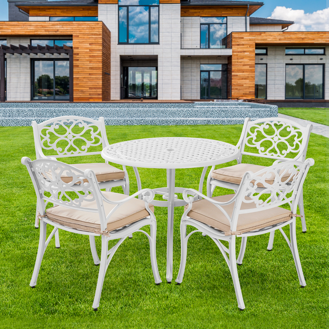 Marco Aluminium 5 Pce Setting(CAT-090 white + 2x CAC-042 white).