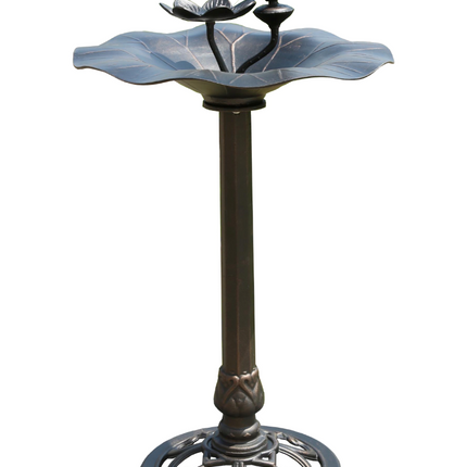 Lotus bird bath Bronze.