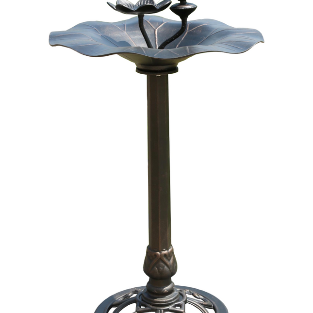 Lotus bird bath Bronze.