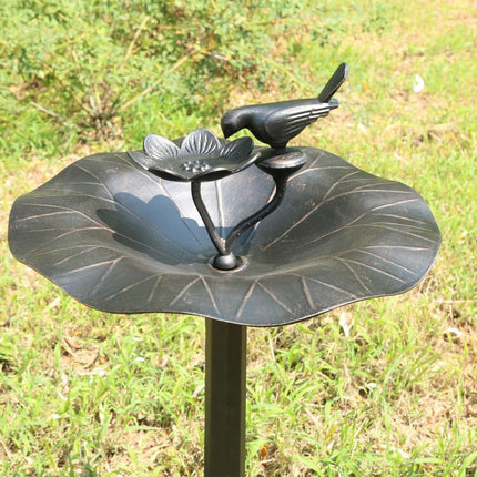 Lotus bird bath Bronze.