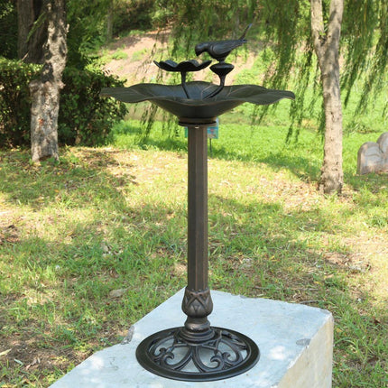 Lotus bird bath Bronze.
