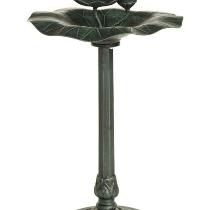 Lotus bird bath Dark Green.