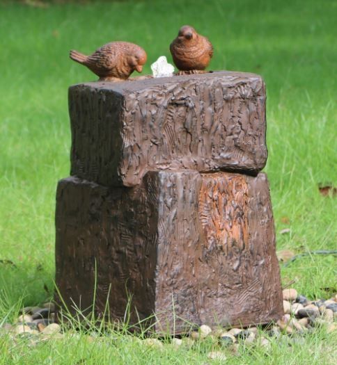 Dicky Bird Fountain with LED.