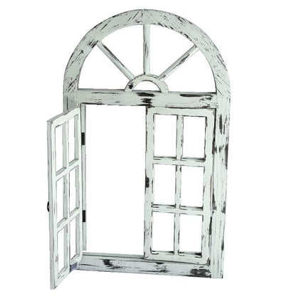 Rustic White Scarlett Window Mirror.