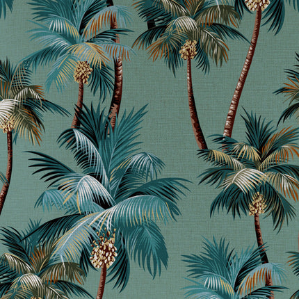 Cushion Cover-With Piping-Palm Trees Lagoon-60cm x 60cm.