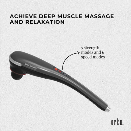 Rechargeable Body Hammer Massager - Handheld Portable Cordless Electric Massage.
