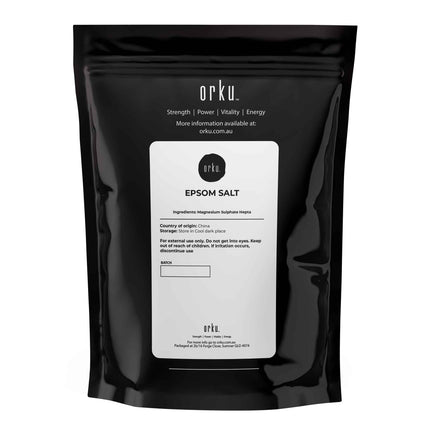 Orku 400g Epsom Salt - Magnesium Sulphate Bath Salts For Skin Body Sulfate.