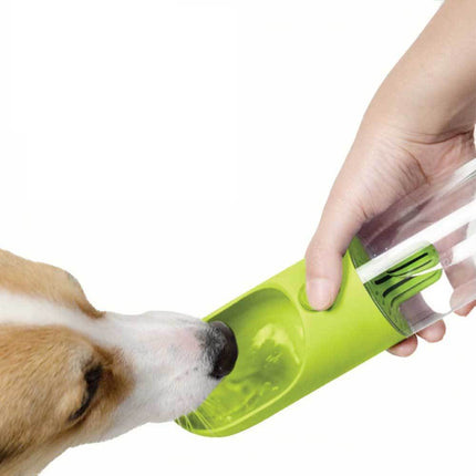 380ml Portable Pet Water Bottle with Filter - Travel Drinking Cup For Dogs Cats.