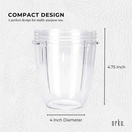 For Nutribullet Small Short Little 18 Oz Cup - For 600W + 900W Model Replacement.