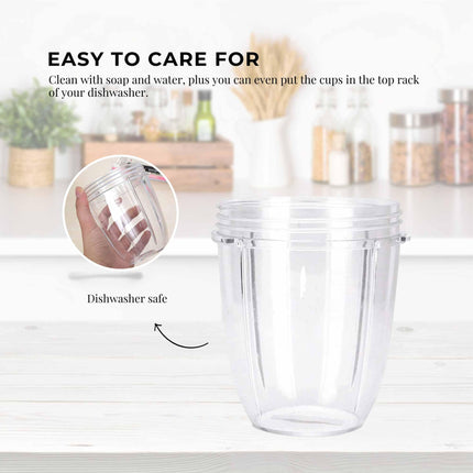 For Nutribullet Small Short Little 18 Oz Cup - For 600W + 900W Model Replacement.