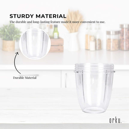 For Nutribullet Small Short Little 18 Oz Cup - For 600W + 900W Model Replacement.