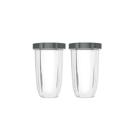 For Nutribullet 2 Tall Cups + 2 Stay Fresh Lid For Nutri 600 and 900 Models.