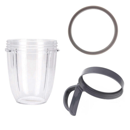 For Nutribullet Short Cup + Handheld Lip Ring + Grey Seal 900 and 600 Models.