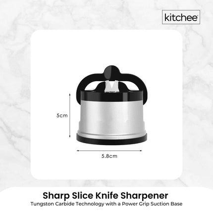2x Kitchen Knife Sharpener Suction Grip Knives Blades Scissors Sharpening Tools.